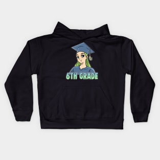 6th Grade Anime Otaku Kawaii Primary School Kids Hoodie